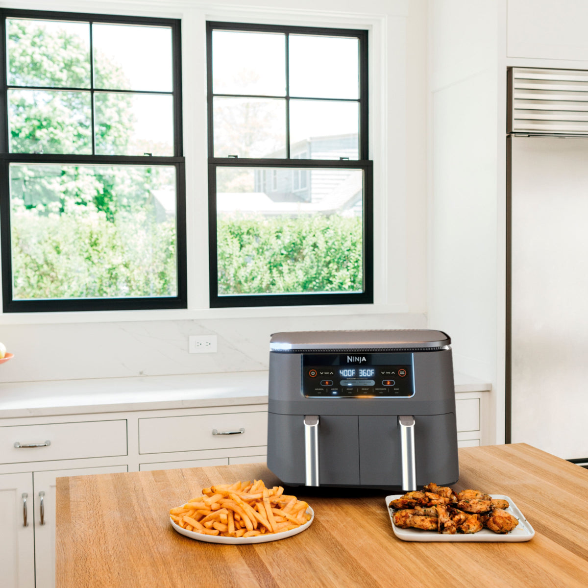 DualZone 6-in-1 8-Qt Air Fryer – Black