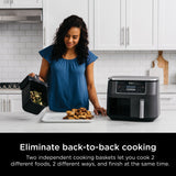 DualZone 6-in-1 8-Qt Air Fryer – Black