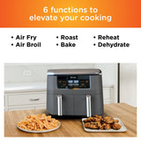 DualZone 6-in-1 8-Qt Air Fryer – Black