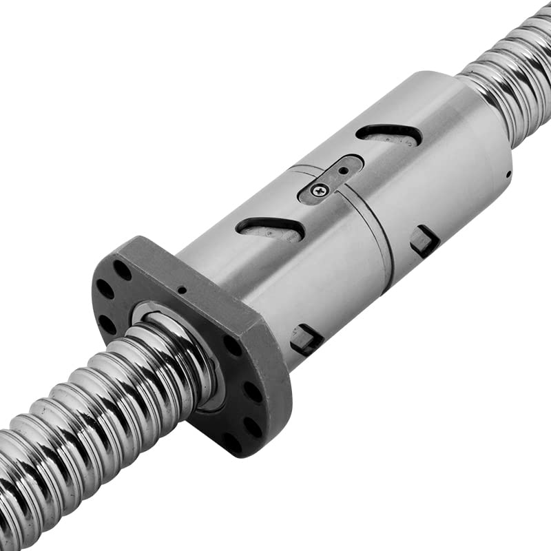 750 mm C5 ball screw with end-mounted bearing nut cover