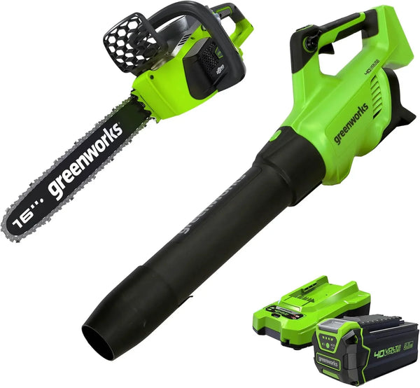 40V 16-inch electric saw, equipped with 4Ah USB battery (power bank) and standard charger U8619