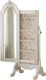 Jewelry closet, pearl white