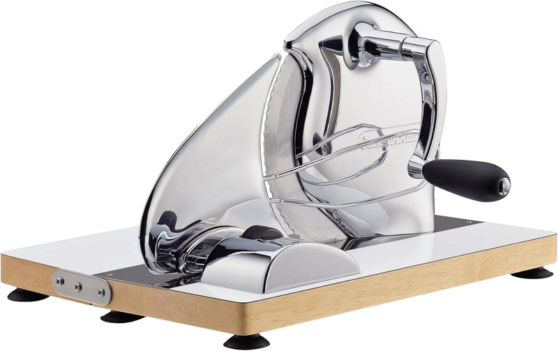 Stainless steel bread slicer (silver brown)) J8740
