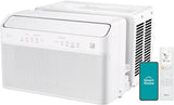 8,000 BTU U Shaped Smart Inverter Window Air Conditioner, Cools up to 350 Sq. Ft., Ultra Quiet with Open Window Flexibility, Works with Alexa/Google Assistant, 35% Energy Savings, Remote Control