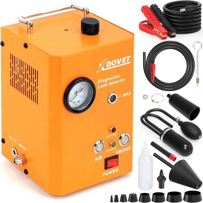 Professional Evap Smoke Machine Leak Detector, XDOVET KSD-204 Automotive Smoke Machine, Smoke Tester for Cars,Vehicles Motorcycles, Trucks L4062