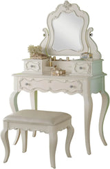 Jewelry closet, pearl white