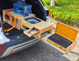 Ultimate Land Kitchen - A camping kitchen kit that combines functions of washing, chopping and cooking - Can be assembled in just 30 seconds - Perfect for land expeditions!