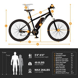 Electric Bike for Adults with 360Wh Removable Battery