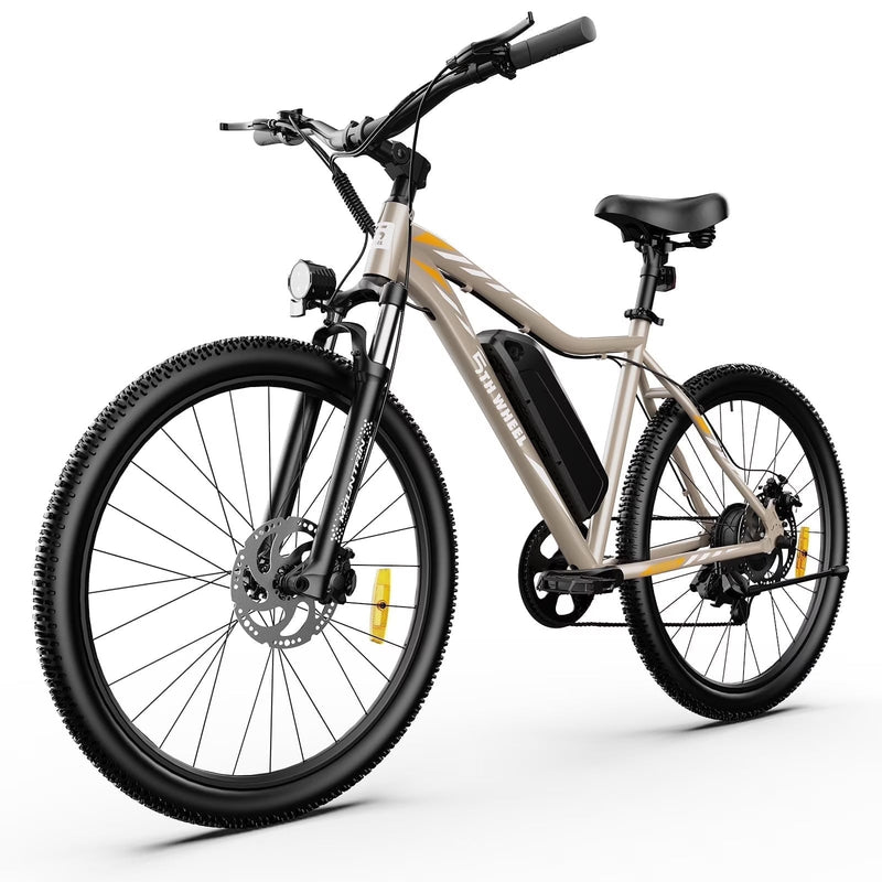 5TH WHEEL W17B 26 in Electric Bike for Adult, 500W Peak Electric Bike with 36V 10.4Ah Removable Battery, Electric Bicycle with 7 Speed, UL2849 I4196