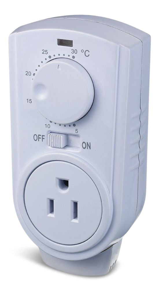 Plug-in Thermostat for Portable Space Heater & AC, White K2328