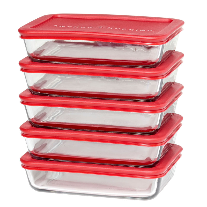 Glass Meal Prep Food Storage Container Set, 10-pc M2812