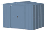 Classic Galvanized Steel Storage Shed, Blue Grey, 8-ft x 6-ft