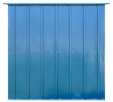 Classic Galvanized Steel Storage Shed, Blue Grey, 8-ft x 6-ft