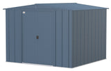 Classic Galvanized Steel Storage Shed, Blue Grey, 8-ft x 8-ft
