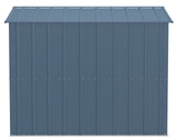 Classic Galvanized Steel Storage Shed, Blue Grey, 8-ft x 8-ft