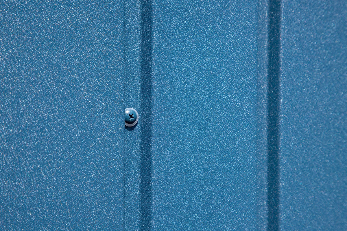 Elite 14x14-ft Corrosion-Resistant Blue Grey Steel Shed