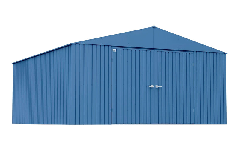 14x16-ft Blue Grey Corrosion-Resistant Steel Shed D2210