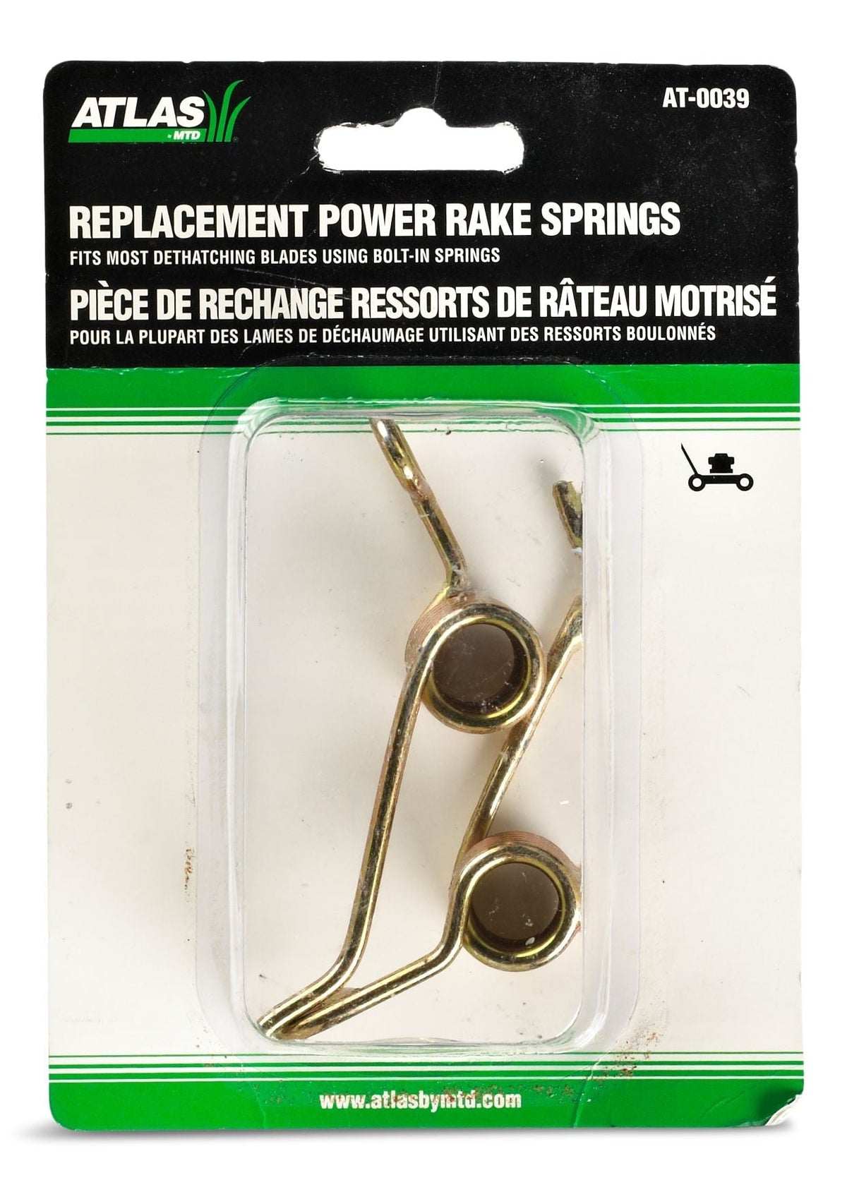 Thatcher Steel Bolt-On Replacement Springs, 2-pk; for Lawn Mower Dethatching Blades