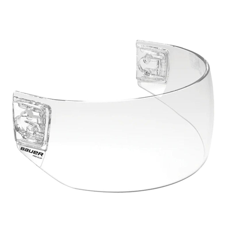 Pro-Clip Straight Hockey Helmet Visor with Clips, Junior/Senior, Clear P8372