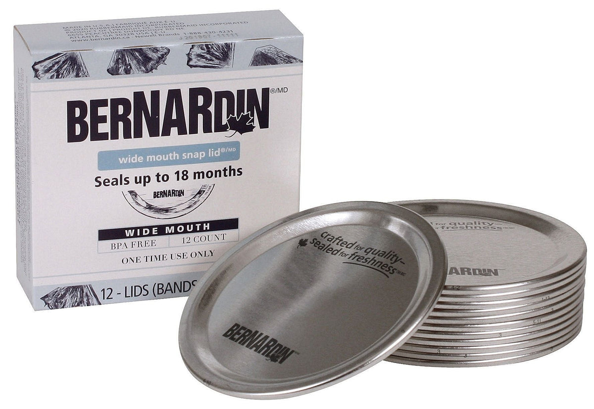 Wide Mouth Replacement Snap Lids for Mason Jars, 12-pk