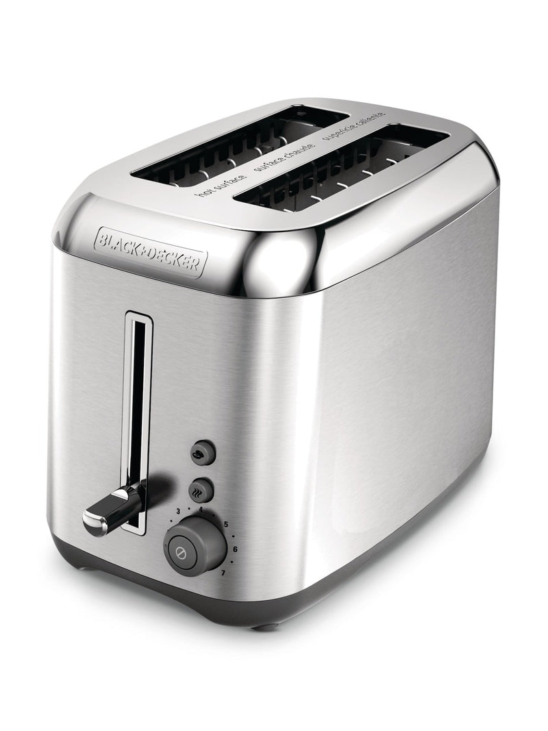 Kitchen Tools Extra Wide Slots Toaster with 7 Settings, Stainless Steel, 2-Slices V4711