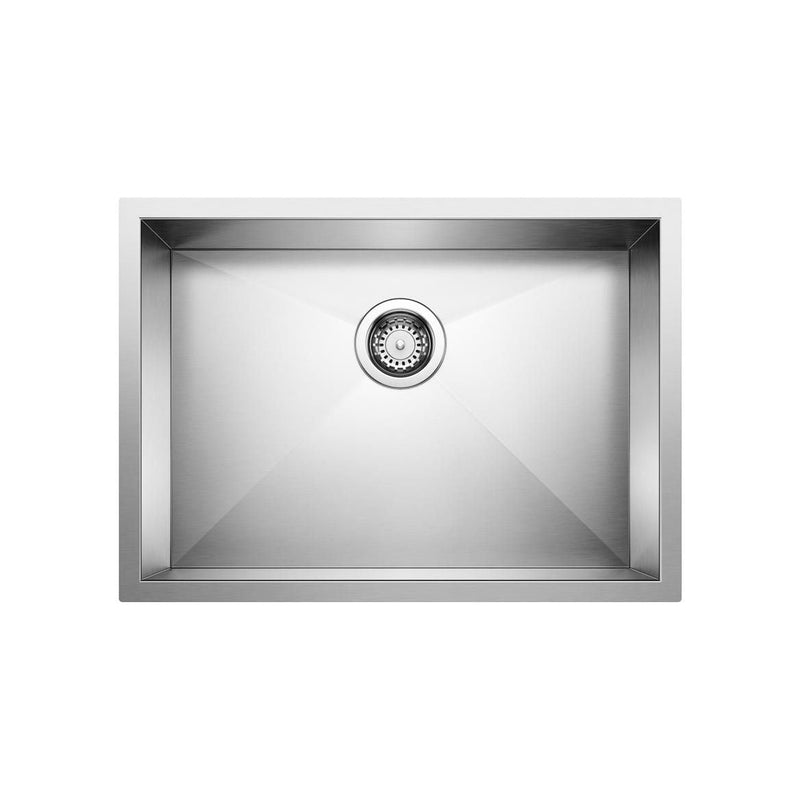 Quatrus R0 25-in Single Bowl Undermount Stainless Steel Kitchen Sink K7935