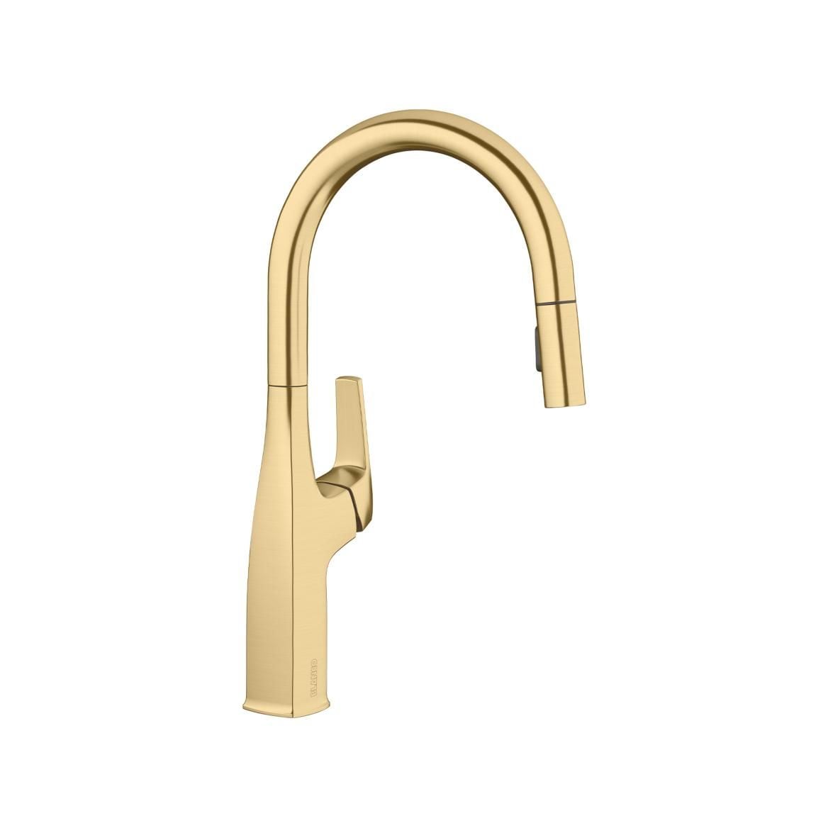 Rivana High-Arc Pull-Down Dual-Spray Kitchen Faucet, Satin Gold