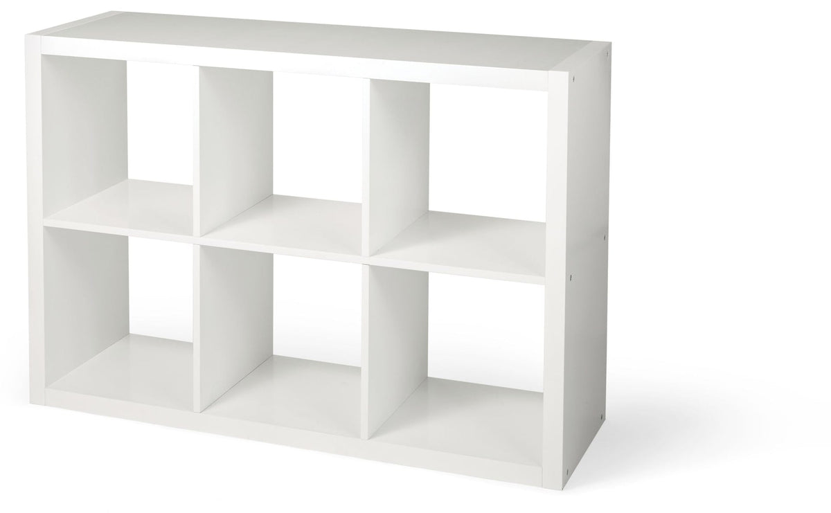 Invermere 6-Cube Storage Organizer, Bookcase/Bookshelf, White