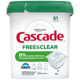 Free & Clear ActionPacs Dishwasher Detergent Pods, Unscented, 51-pk