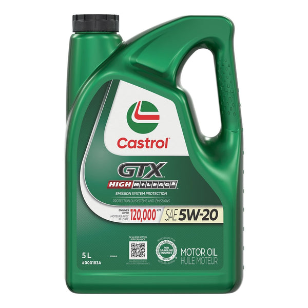 GTX High Mileage 5W20 Conventional Engine/Motor Oil, 5-L H1884