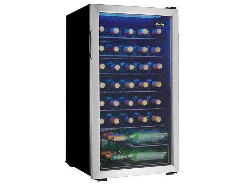 Danby 36 Bottle Free-Standing Wine Cooler in Stainless Steel (DWC036A1BSSDB-6) X9510
