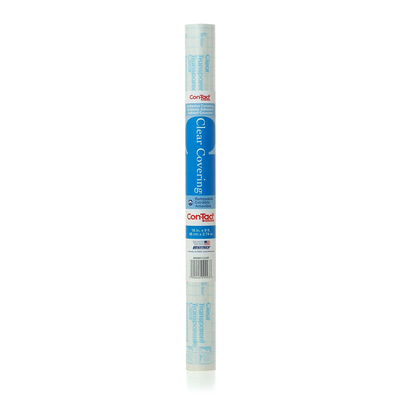 Removable Adhesive Shelf/Drawer Liner, Clear, 18-in x 9-ft L5700