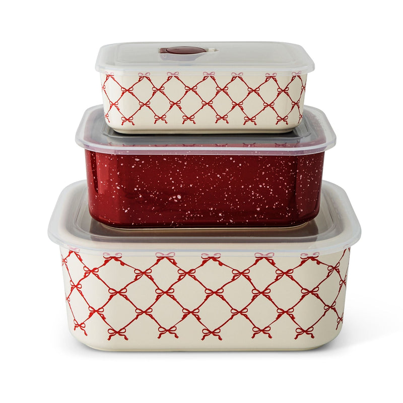 Red Stackable Rectangular Baking Dishes, 6-pc S7762