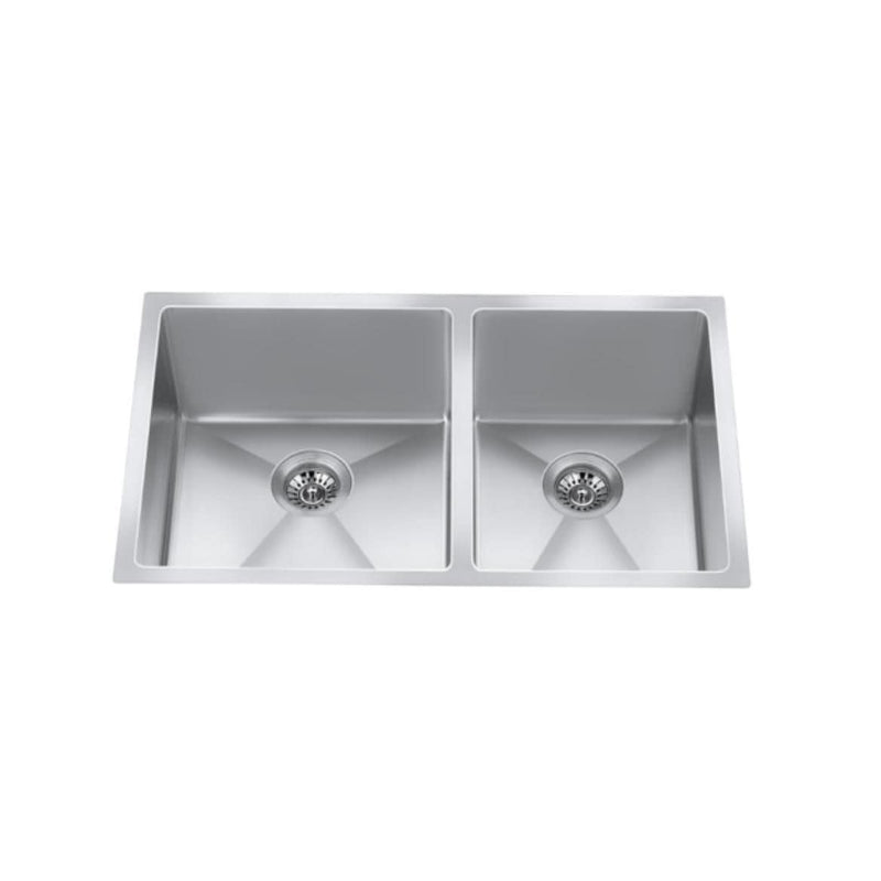 CXZD881L 32-in Low Divide Stainless Steel Double Bowl Sink N5703