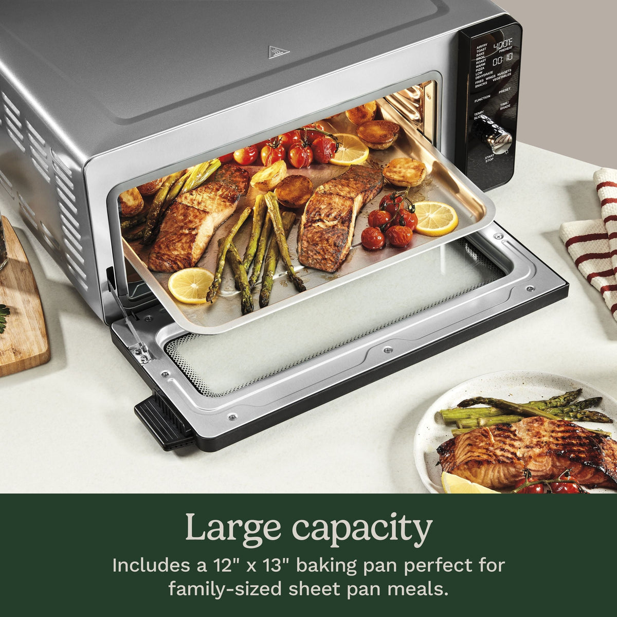 1800W Large Flip Up Air Fry Toaster Oven
