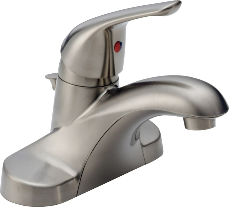 Faucet Principals Single Handle 4-in Centreset Bathroom Sink Faucet, WaterSense Certified, Brushed Nickel T5584