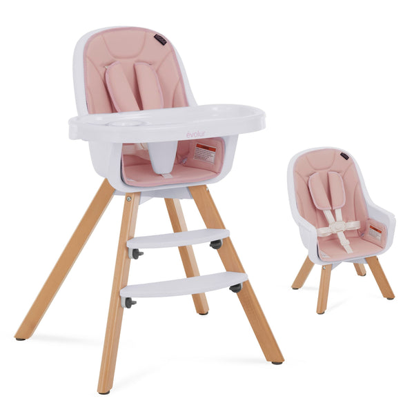 Zoodle Convertible High Chair, Pink X3513