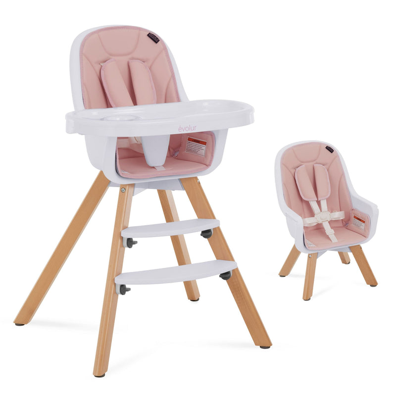 Zoodle Convertible High Chair, Pink X3513