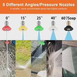 Electric Pressure Washer, 3800PSI 2.6 GPM Power Washer Machine with Hose Reel,4 Quick Connect Nozzles, Foam Cannon, for Cars, Patios, and Floor...
