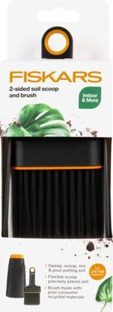 2-in-1 Double Sided Scoop & Brush Indoor Gardening Tool