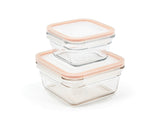 Clear Transparent Food Storage Container Set, 4-pc