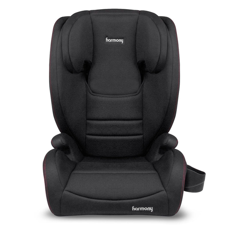Genesys Deluxe High Back Booster, Black with Red Stitching U3838