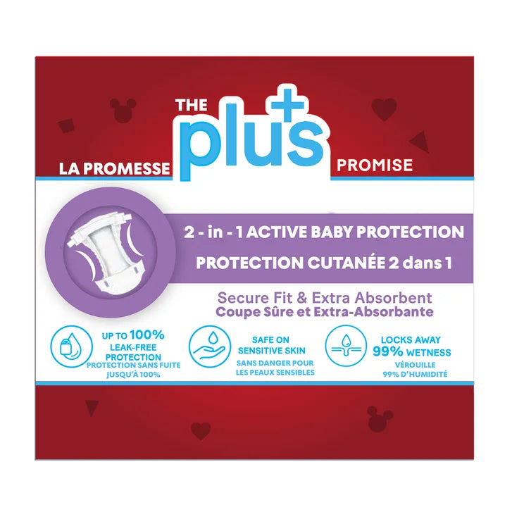 Little Movers Plus Diapers, Sizes 3 - 7