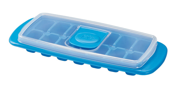 No-Spill Plastic Ice Cube Tray with Flip and Fill Tab, Assorted C3378