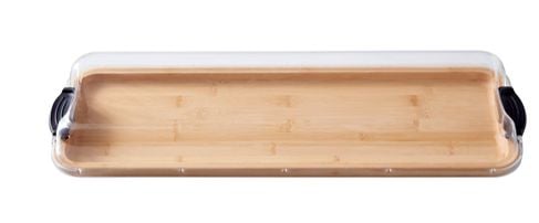 Build-A-Board Divided, Stained Bamboo, 7 x 22-in H4192