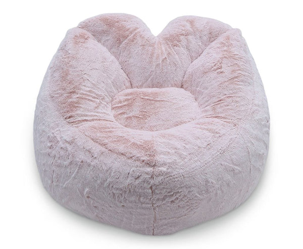 Kids' Plush Pink Heart Chair M1000