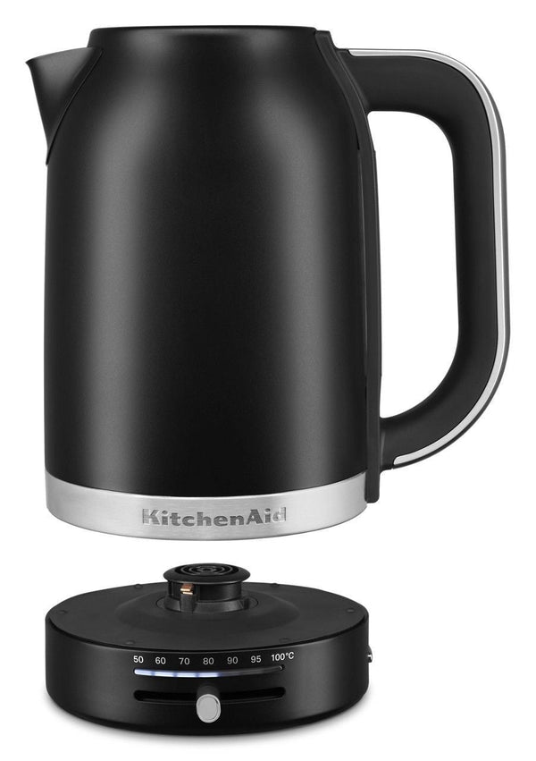 Electric Kettle with Swivel Base, Matte Black, 1.7-L J7896