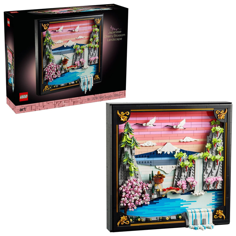 Art Japanese Cherry Blossom Landscape Framed 3D Art Building Set - 31218, 1892-pcs, Ages 18+ L5122
