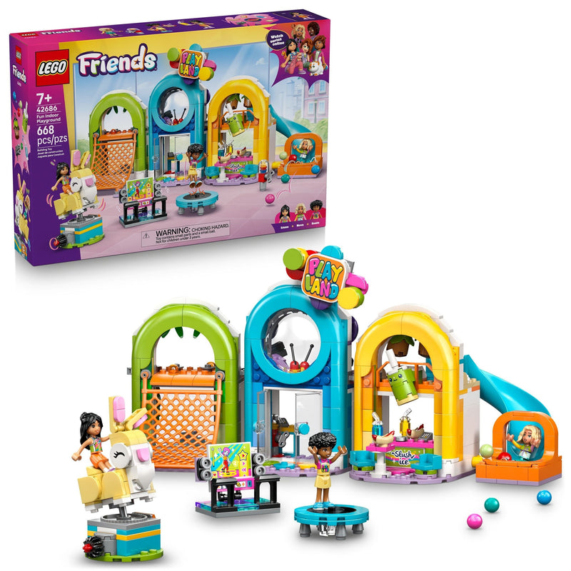Friends Fun Indoor Playground Building Set - 42686, 668-pcs, Ages 7+ Y9025