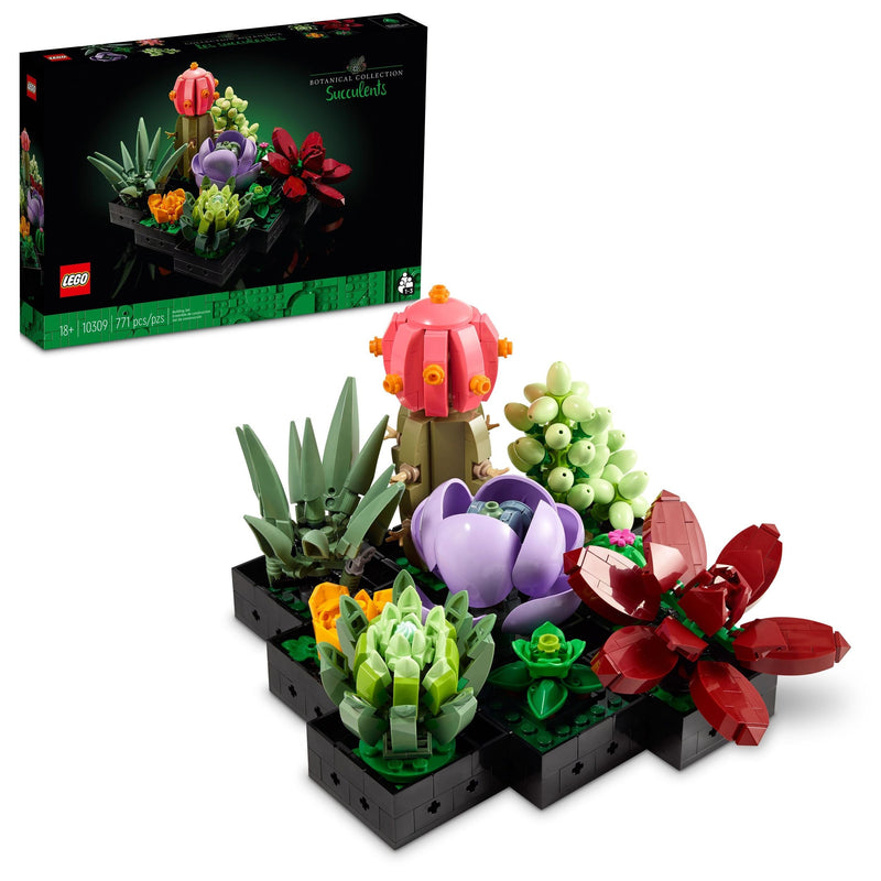 The Botanical Collection Succulents Building Set – 10309, 771-pcs, Ages 18+ Q707